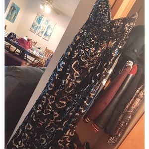 Sequin prom dress size medium